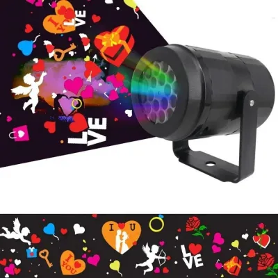 KECTTIO 16 Kinds of Patterns Halloween Pattern Lamp Fun Atmosphere Home Decoration Halloween Projection Lamp Home Night Light Waterproof Party LED Projector Light Thanksgiving
