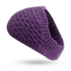 X.Z.MOONLIGH Autumn and Winter Hand-Knitted Hairbands for Women Warm Forehead Protectors Headbands for Women to Cover Gray Hair Woolen Headbands and Hats