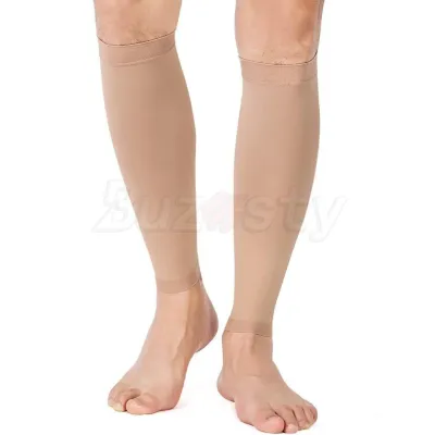 Buzesty Calf Compression Sleeve for Women & Men Circulation (1 Pair) 20-30 mmHg is Best Support for Nurses Pregnant Travel and Flight Varicose Veins Post Surgery Recovery Edema