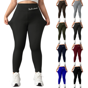Fleece Lined Leggings Women Thermal Thick Winter Warm High Waisted Tummy Control Soft Pants for Snow Cold