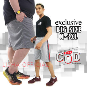 Celana Pendek Pria Kolor Jumbo Big Size Harian Santai Olahraga Jogging Lari Futsal Cowok Laki laki