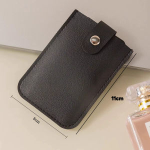 Pull-out Card Bag Leather Coin Purse Mini Wallet Card Holder Multi-card Slot Business Card Holder