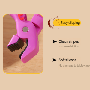 คลิปกันน้ำร้อนลวก นุ่มนวลและทนทาน เอาที่วางชาม ที่หนีบชาม ปลอดภัยและป้องกันการลวก วัสดุซิลิโคนหนา