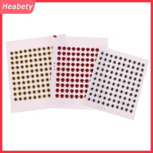Heabety  100 miếng dán mồi câu cá hình con ruồi ba chiều Gắn Mồi Câu Cá miếng dán mắt cá nhân tạo tự làm 3D 3 4 5 6mm