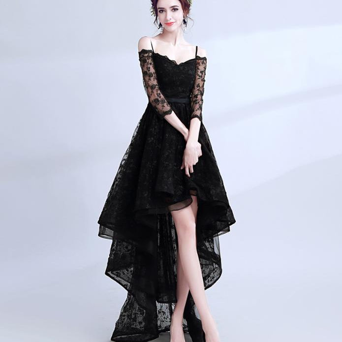 wedding dress Wholesale New Fashion Fat Women Asymmetrical Black