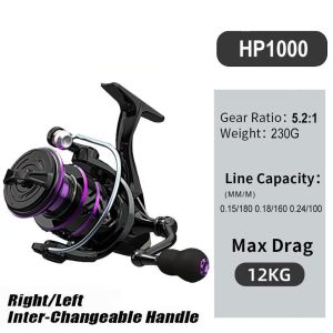 CORALOV Reel Pancing HP500-7000 Power Handle Laut Tarikan Pancing Metal Katrol Pancing Murah Reel Spinning Saltwater