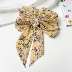 Crystal Pearl Big Bow Hair Clips For Women High-end Flower Hair Accessories Prea Hairpins Bows Flower Hairgirps Barrette