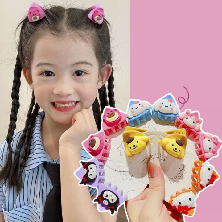 CHANBAEK Kawaii Cinnamorol Mini Hair Claw Kuromi Cartoon My Melody BB ...