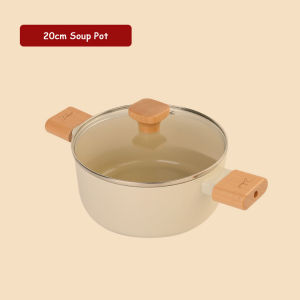 S&S Ceramic Pan Deep Frying Pan 24cm 28cm Non Stick Frying Pan Induction Cookware Non-Stick Coating Milk Pot Saucepan 28cm Wok  Induction Cooker Pan