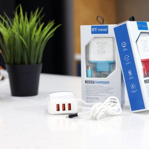 Winup Kepala Charger dan Kabel data Fast Charging 3 USB Port 3.1A AC03