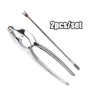 2Pcs/Set Lobster Opener Seafood Crackers Tools Handheld Nuts Opener
