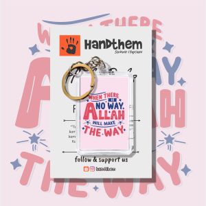 Islamic Quotes Keychain / Gantungan Kunci Dua Sisi / PREMIUM