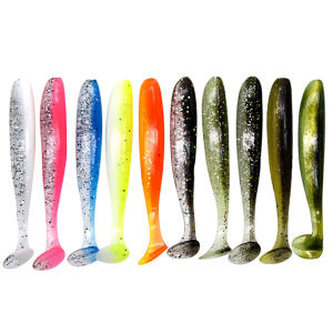 10pcs 7cm 2g Worm Fishing Lures Artificial Crankbait Soft Baits Fishing Tackle