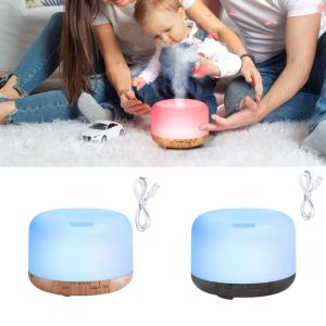 BEDDEH 500ML Air Humidifier Mini USB Ultrasonic Aroma Diffuser Mist Maker Sleep Aid Aroma Essential Oil Diffuser Essential Oil