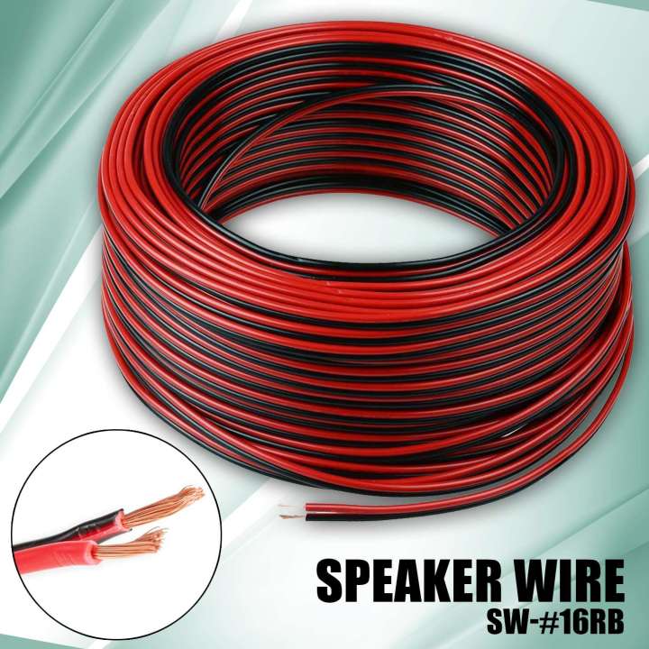Stranded 16AWG Electrical Red Black Speaker Wire Gauge 16 ( PER METER