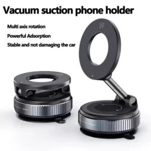 (HD1)The mobile phone magnetic bracket can rotate fold and be used for vacuum suction in cars. Kurung magnet telefon bimbit boleh diputar dilipat dan digunakan untuk sedutan vakum dalam kereta.