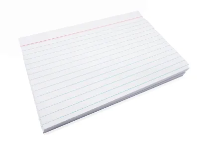 100 Pieces / 1 Pack Index Card Ruled Both Sides