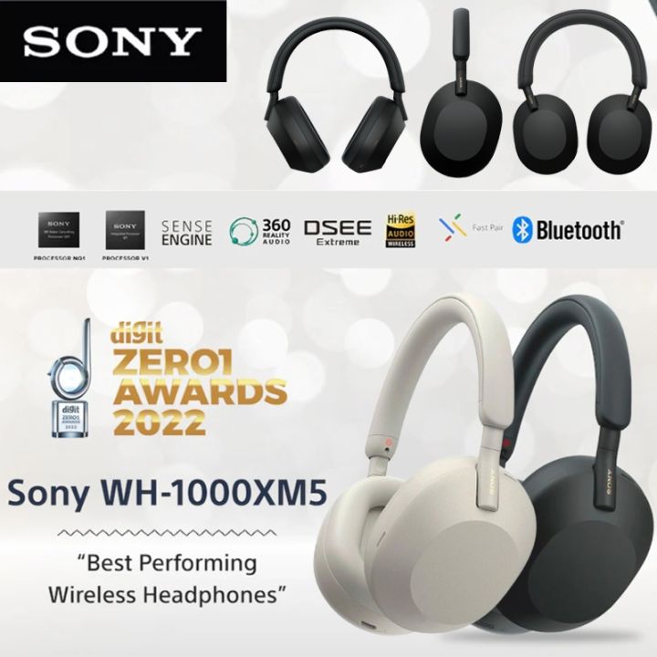 Sony WH1000XM5 NoiseCanceling Wireless OverEar Fon Kepala Dibina
