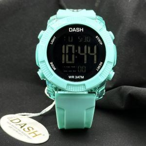 Dash นาฬิกาดิจิตอลสายยาง ของแท้ สำหรับผู้ชาย มีวันที่ กันน้ำ100%