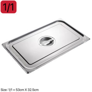 Set stainless steel hotel pan with cover buffet food storage with lid gastronorm pan with cover buffet food warmer restaurant serving plate with cover food storage container stainless bowl stainless dish stainless tray
