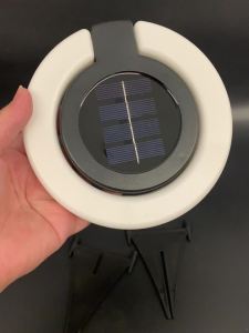 Led Solar Waterproof Atmosphere Light For Garden Foldable Underground Deck Lights Outdoor Yard Ip65 Patio Backyard Lawn Ground Pathway Stake Lamp Decor Stairs Driveway Round Fence