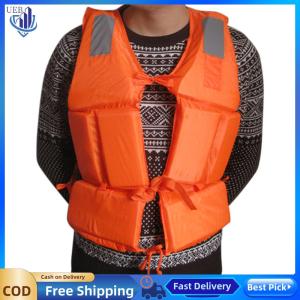 [Ueb Wholesale Center]5 PCS Adult Life Jacket With Whistle Boats Fishing Vest Swimming Drifting Vest for Boating Swimming Watersports
