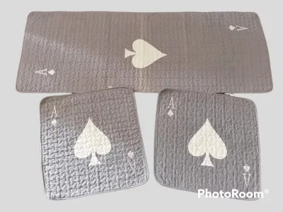 100%Cotton Car Seat Patchwork Cover 3in1 Full Cotton SetComfortableSeatCushion CoverAlasKaki Kereta/Lapik KusyenKereta