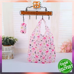 OFM-T47 Tas Belanja Lipat Karakter Shopping Bag Reusable Bag Serbaguna / Kantong Belanja Ramah Lingkungan Souvenir Tas Lipat
