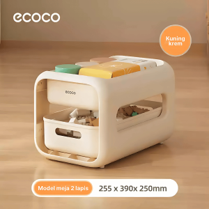 ECOCO Bookbag Storage Rack - Rak serbaguna Rak penyimpanan buku tas produk bayi rak dorong meja makan penyimpanan laci multi-fungsi rak penyimpanan berjalan penyimpnan baby rak dengan roda