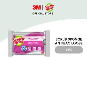 3M™ Scotch-Brite® Easy Clean Scrub Sponge Antibac Loose - Pink 115mm x 70mm
