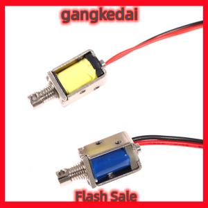 Gangke Dc 3V 5V 6V 9V 12V Push-Pull solenoid thông qua loại nam châm điện đột quỵ 4mm