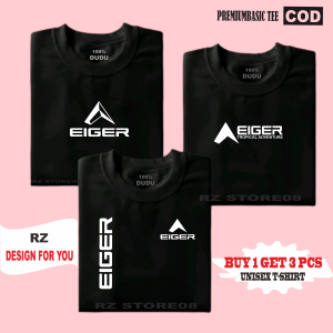 BUY 1 OR 3 PCS Kaos T-Shirt 100% Katun Combed 30s - Kaos Distro Cowok Cewek Branded - Baju Kaos Distro Pria Keren Articel Eiger Kr Eiger Ad Eiger Print White Premium Kaos Oblong