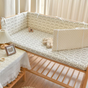 Giường gấp cho bé sơ sinh bông quây cũi có thể tháo rời bao quanh hàng rào đường sắt chống an toàn khi va chạm hoạt hình
