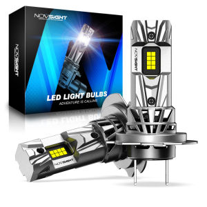 Novsight N99 (1:1 FIT) Car LED 6500K Mini Size 100W/24000LM Design LED Headlight Bulbs with Fan No Adapter Required