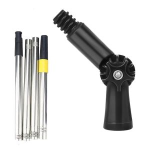 Professional Grade Telescoping Cleaning Poles With Locking Mechanism Rustproof Aluminum Alloy Construction For Bathroom Kitchen Deep Cleaning