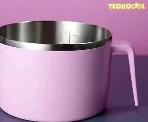 Instant Noodle Pot with Lid Water Outflow for Dry Instant Noodle Innovative Nordic