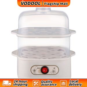 【Fast delivery】 Compact Multi-Layer Egg Steamer with Automatic Shut-Off for Easy Cooking in Kitchen and Home Use