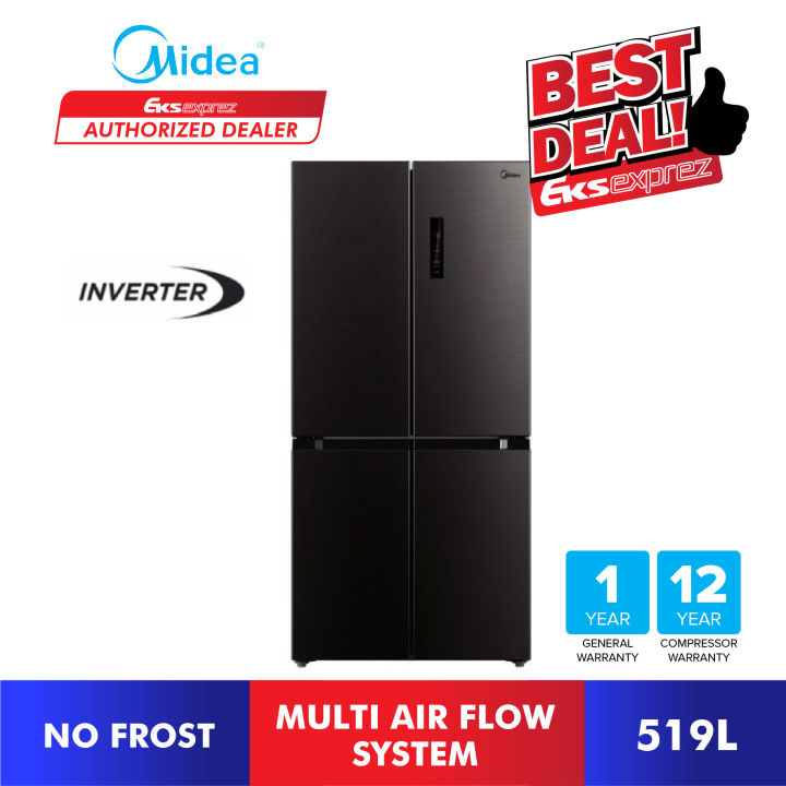 Midea 4 Door Inverter Fridge (519L) MDRF632FGF28 Refrigerator / Peti