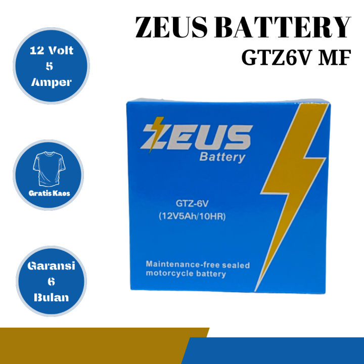 Aki motor CB150R GTZ6V GTZ6V ZEUS kering aki motor CB 150r | Lazada