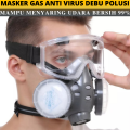 BELANJA TERMURAH Masker Gas Respirator Anti Virus Polusi Debu Dan Kacamata Terbaru 2025 Terbuat Dari Bahan Impor Pilihan Kualitas Terbaik Dirancang Dengan Canggih&Modern Menutupi Mulut Hidung Dilengkapi Filter Penyaring Hirup Udara Bersih Masker Kesehatan. 