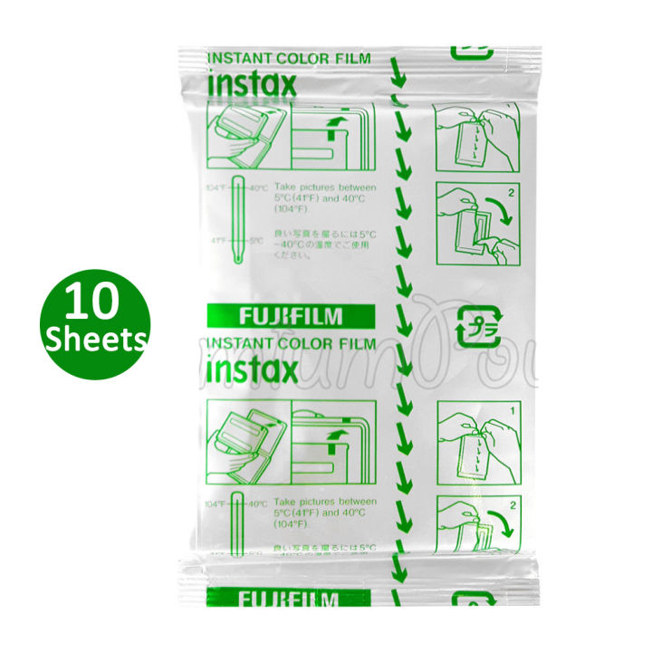 Fujifilm Instax Wide Film Plain White Film 10 Sheets for Fuji Instax ...
