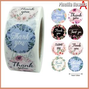 【Pinellia flowers】 Flower Thank You Stickers Labels Gift Packaging Stickers Birthday Party Wedding