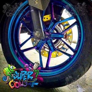 Cat Bunglon 200ml tiga warna  Biru Merah Ungu SUPER COLOUR Bergaransi GRATIS TINER PU 100ML