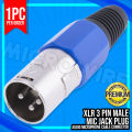 XLR 3 Pin Male MIC Jack Plug Audio Microphone Cable Connector. 