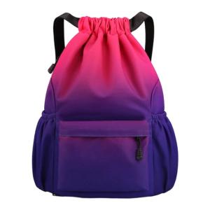 Drawstring Backpack Sports Bag Gym Bag Basketball Bag Large Capacity Swim Bag Beach Backpack for Women Men