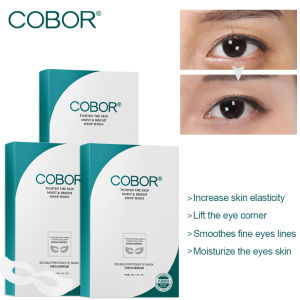 COBOR 21Pairs/3Boxes Double Protein Eye Masks Moisturize Nourishing Skin Care Anti-Puffiness Anti-Aging Reduce Fine Lines and Wrinkles Treatment Eye Mask for Eye Bags Eye Patches Dark Circle
