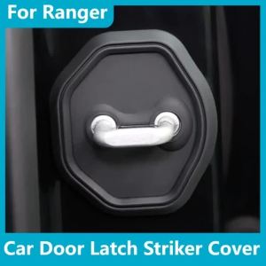 Kail For Ranger 2023-2026 Car Door Latch Striker Cover Door Shock Absorbing Pad Anti-rust Reduction Anti-collision Car Accessories 6K4N7