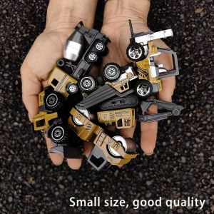 Xây dựng xe tải xe 6pcs Die-cast Bộ đồ chơi xây dựng đồ chơi cho bé trai Mini máy xúc xe tải trộn máy ủi xe nâng xe ben con lăn xe Playset Quà Tặng bé trai Tuổi 3-9