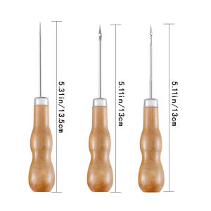 Leather Craft Sewing Kit Waxed Thread Hand Quilting Needles Sewing Awl for Beginner Leather Repair