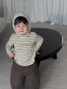 Childrens sweater cardigan jacket autumn outfit Korean style childrens clothing baby clothes autumn boys suit custom-made